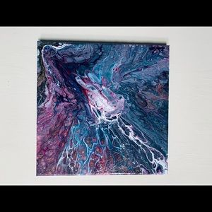 “Crash into Me” Original Pour Painting on canvas